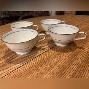 4 Noritake Brandon teacups